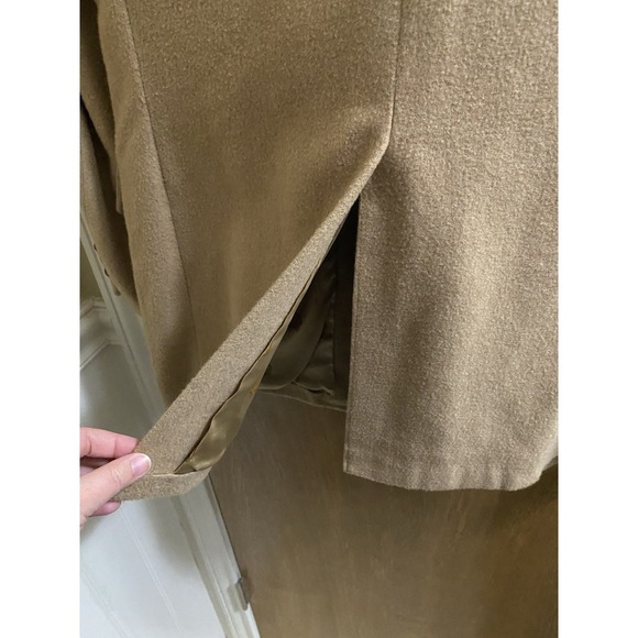 Vintage A Delta Ltd By Mel Burns Tan 100% Camel Hair Sport Coat Blazer 2 Button - Picture 16 of 16